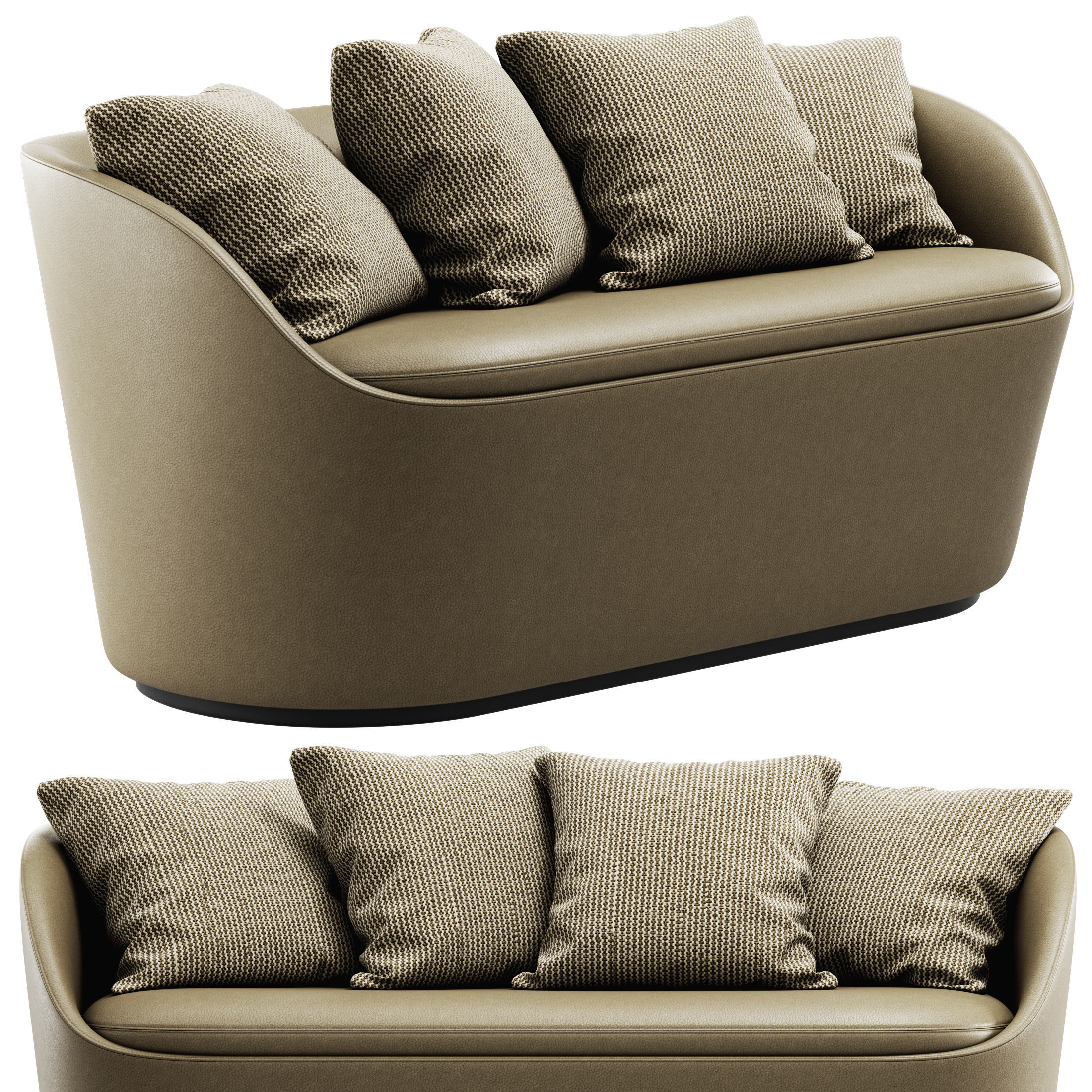 Radar Sofa By Sagal Group 3D model_1