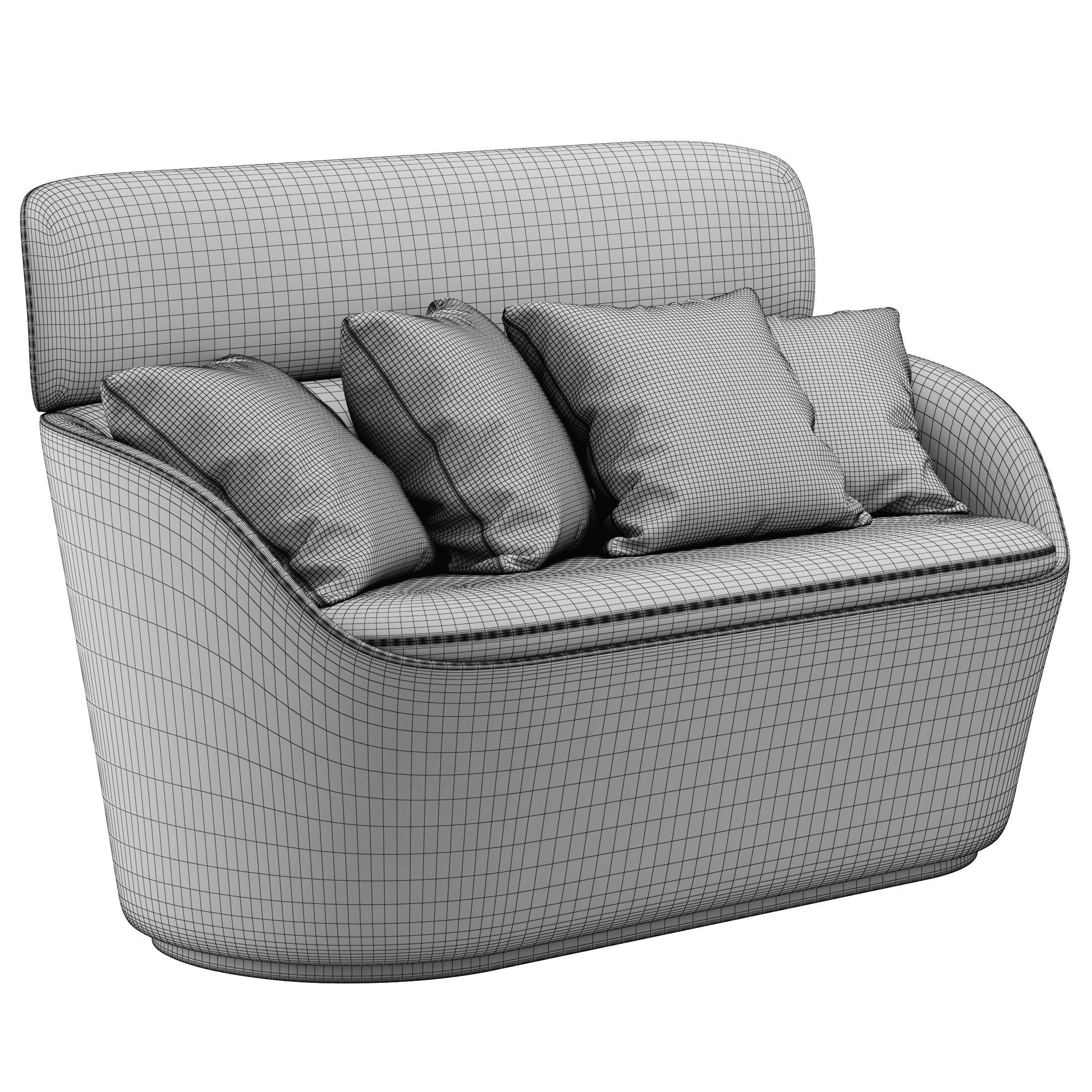Radar Sofa By Sagal Group 3D model_4