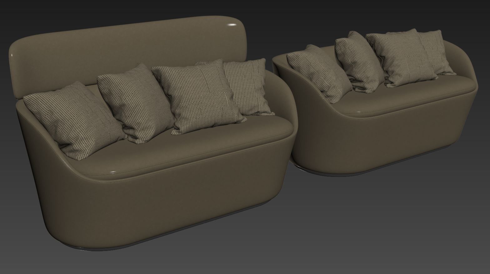 Radar Sofa By Sagal Group 3D model_7
