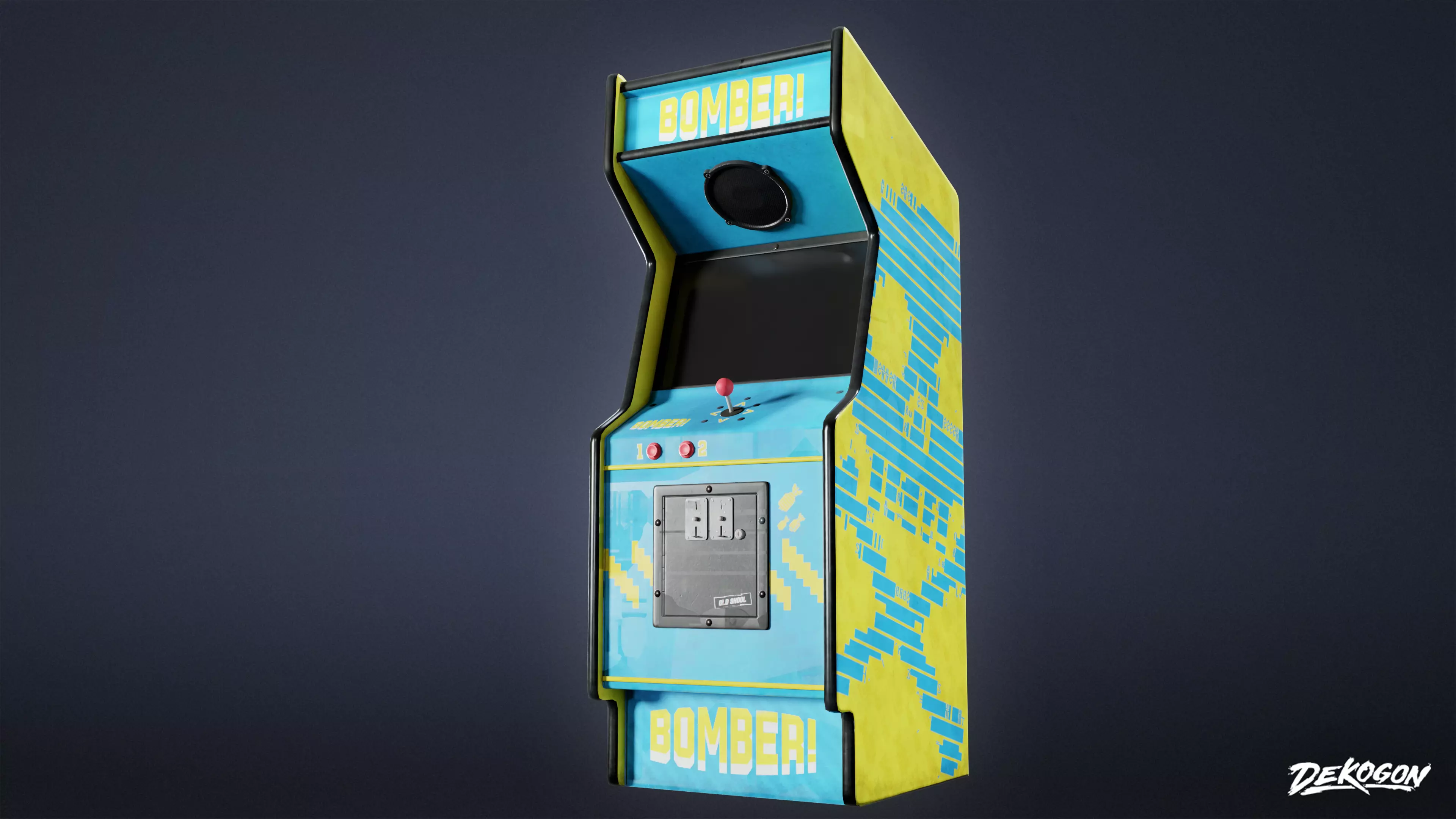 ARCADE - Arcade Cabinet 04 - LOW POLY Low-poly 3D model_0