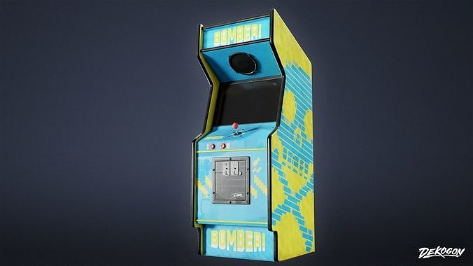 ARCADE - Arcade Cabinet 04 - LOW POLY Low-poly 3D model