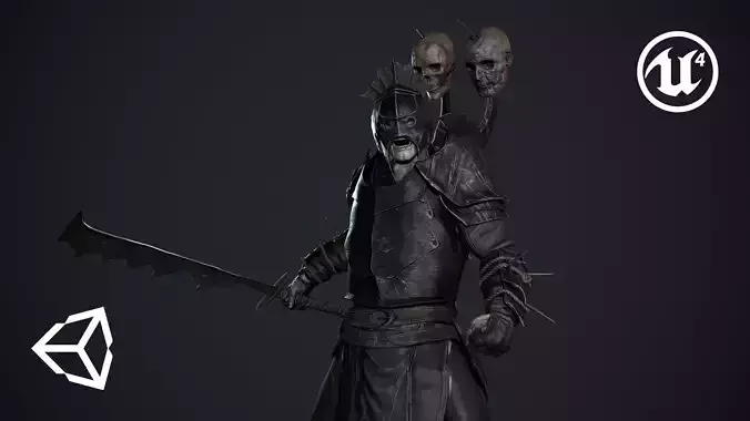 Orc 2 game ready Low-poly 3D model