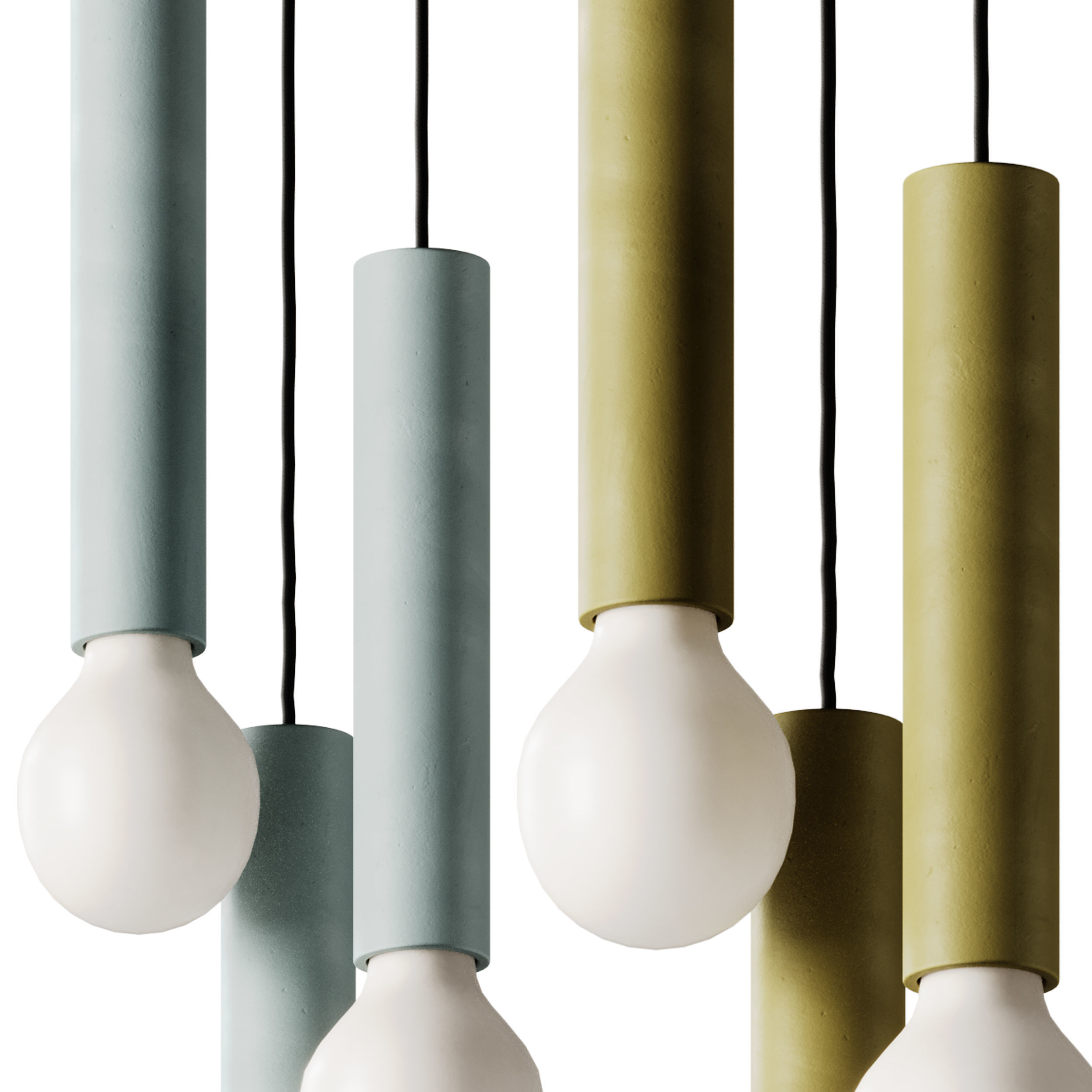 Ila Maxi Trio Pendant Lights by Plato Design 3D model_4
