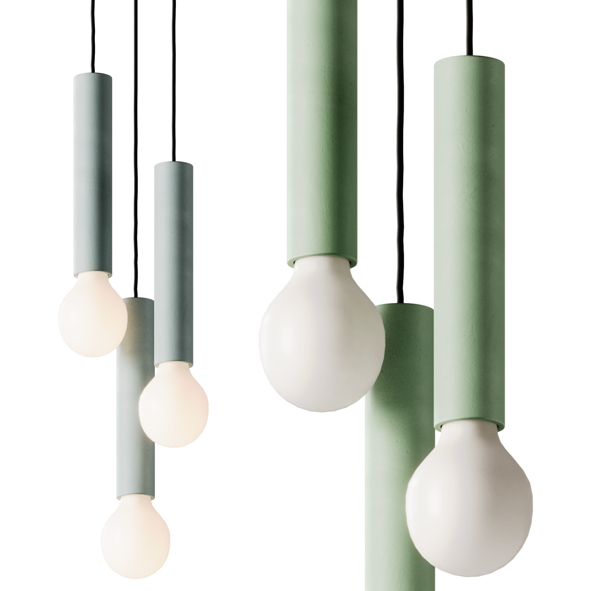 Ila Maxi Trio Pendant Lights by Plato Design 3D model_3