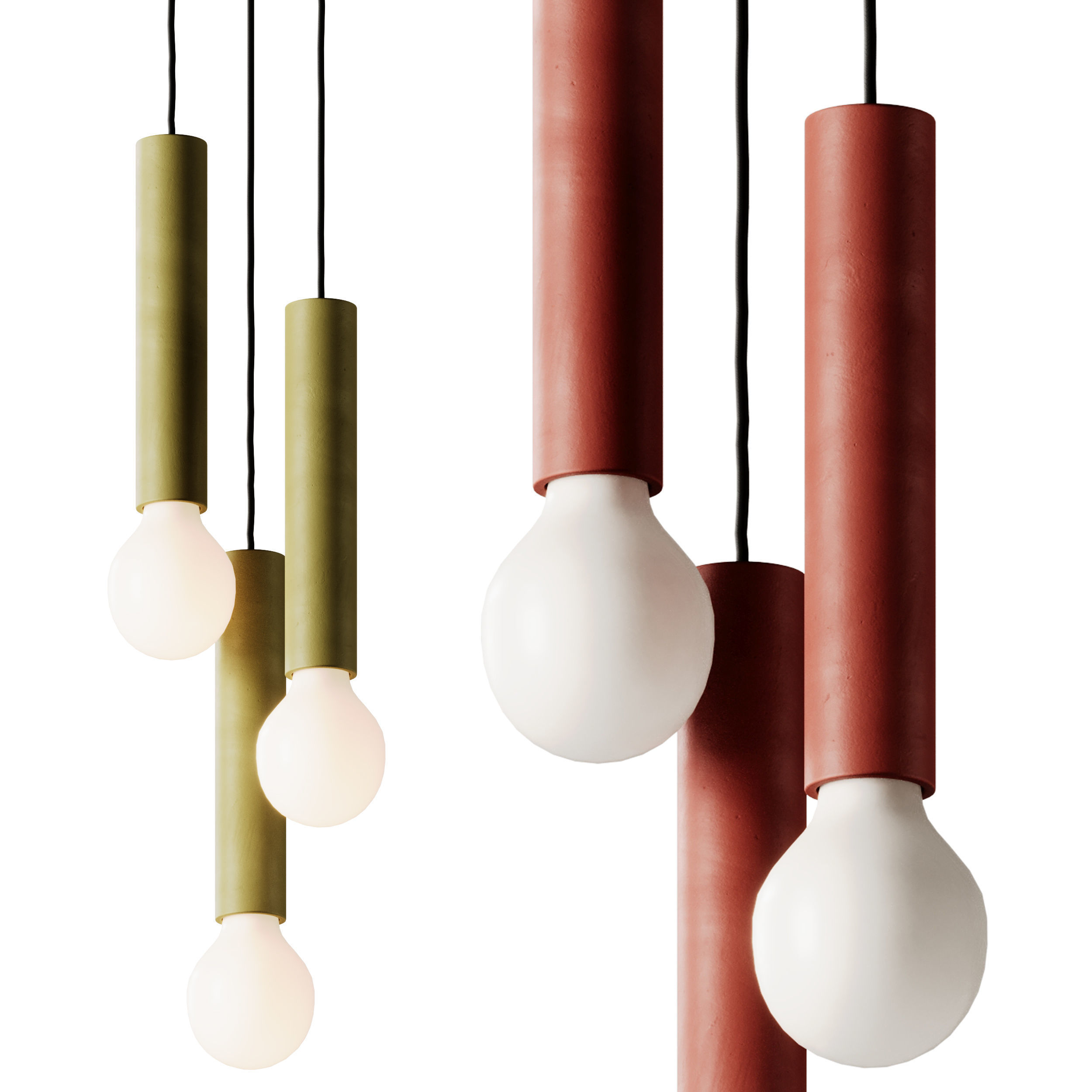 Ila Maxi Trio Pendant Lights by Plato Design 3D model_2