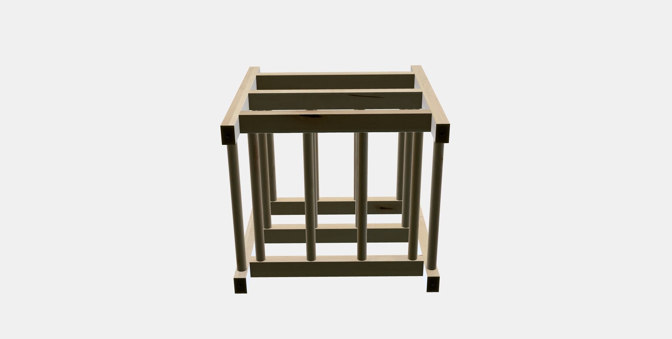 HUTTEN 9-bottle wine rack Low-poly 3D model_6