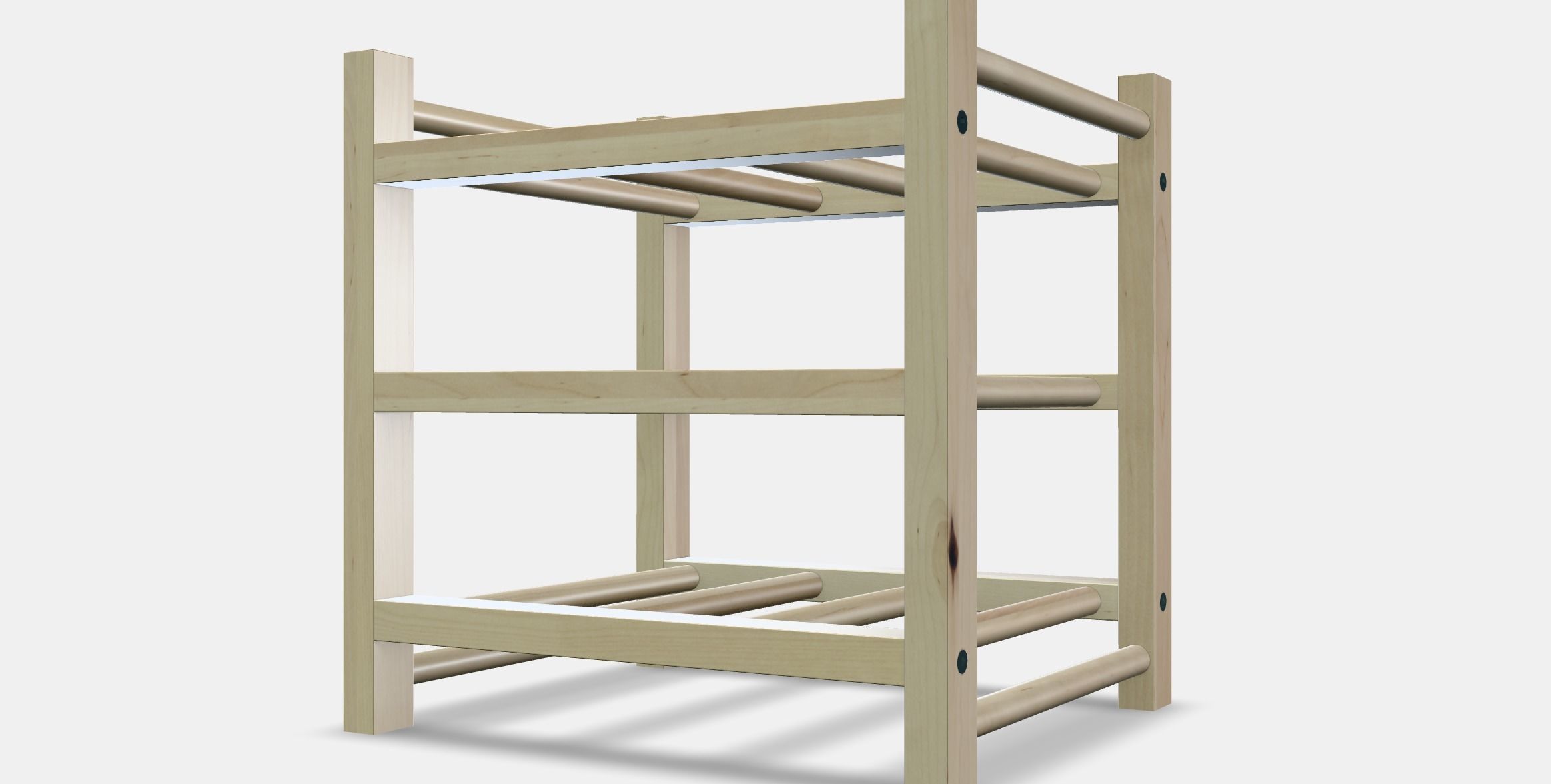 HUTTEN 9-bottle wine rack Low-poly 3D model_13