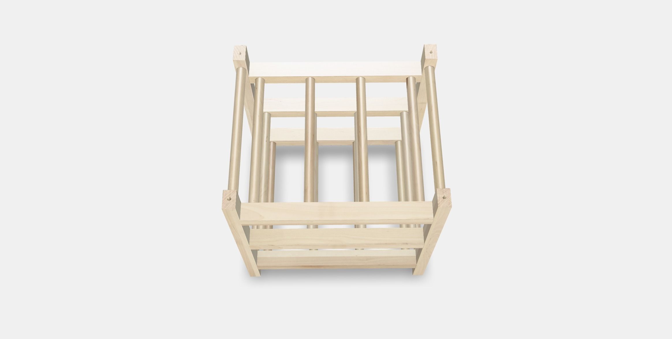 HUTTEN 9-bottle wine rack Low-poly 3D model_7