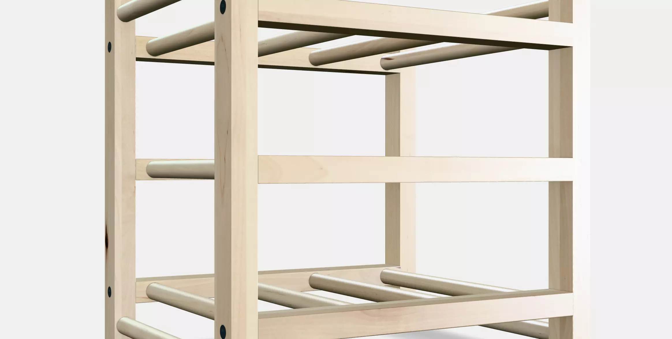 HUTTEN 9-bottle wine rack Low-poly 3D model_0