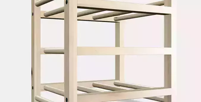 HUTTEN 9-bottle wine rack