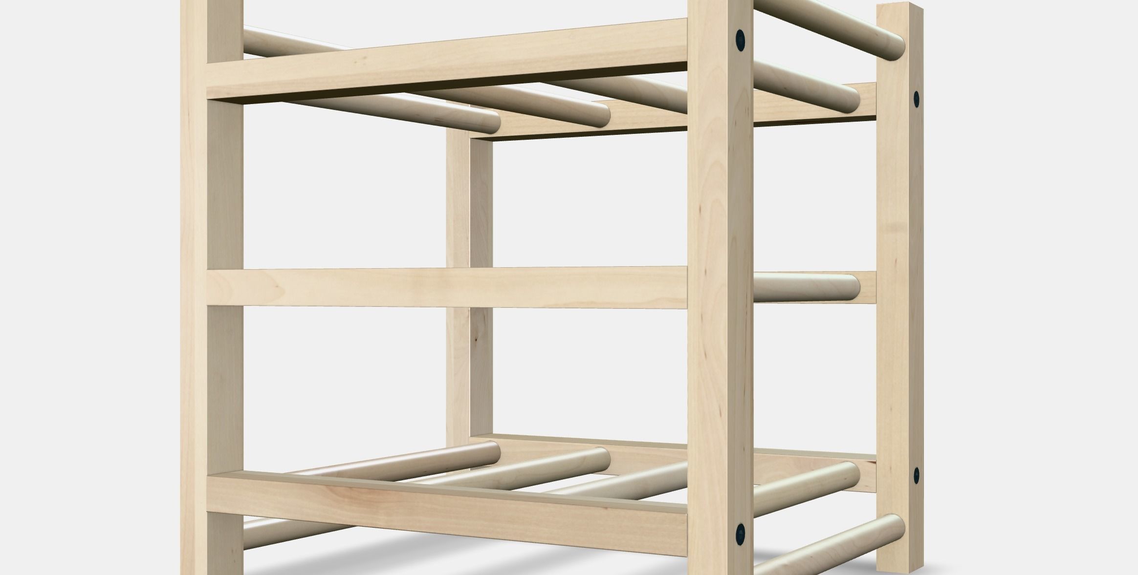 HUTTEN 9-bottle wine rack Low-poly 3D model_5