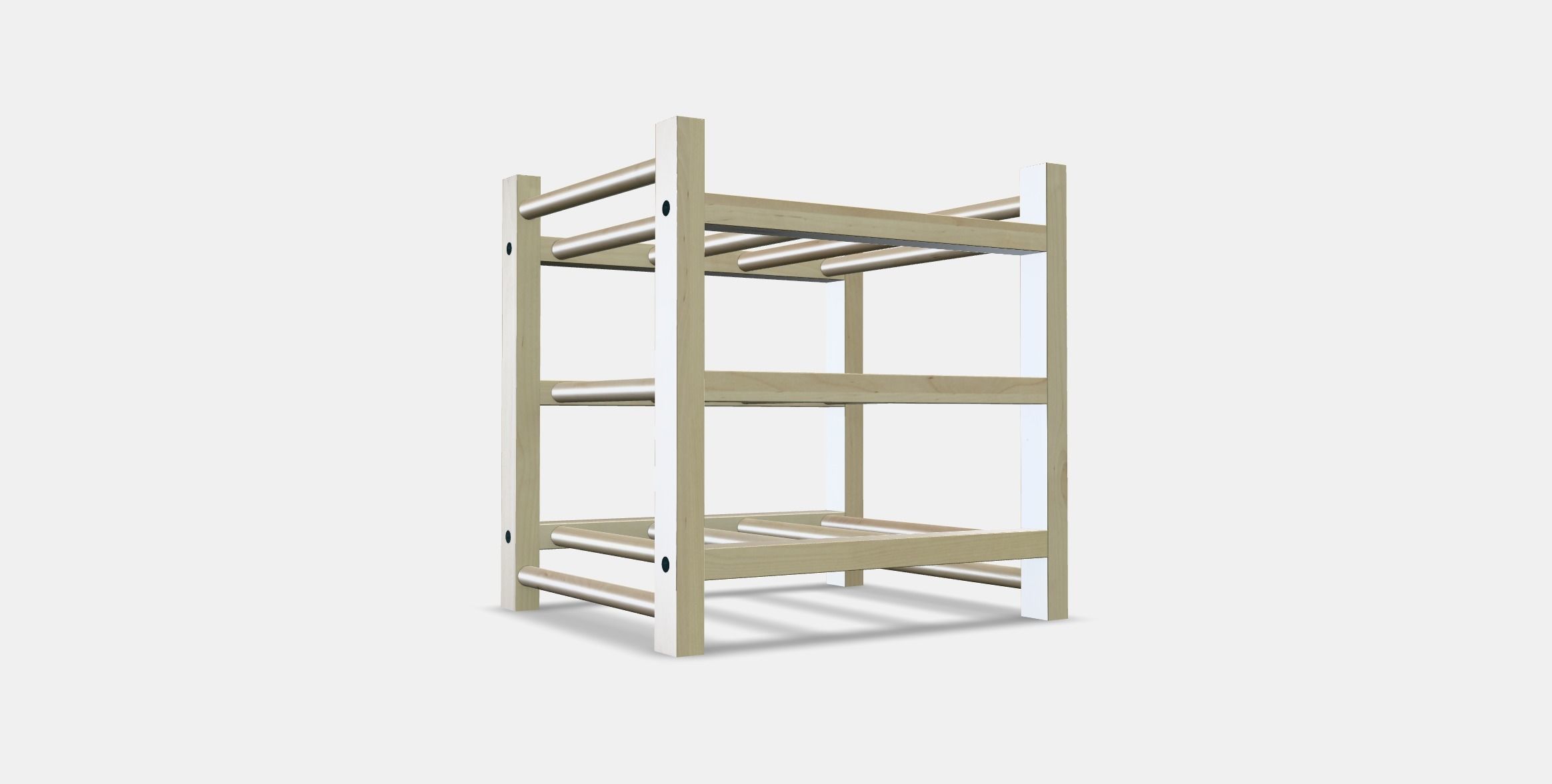 HUTTEN 9-bottle wine rack Low-poly 3D model_2