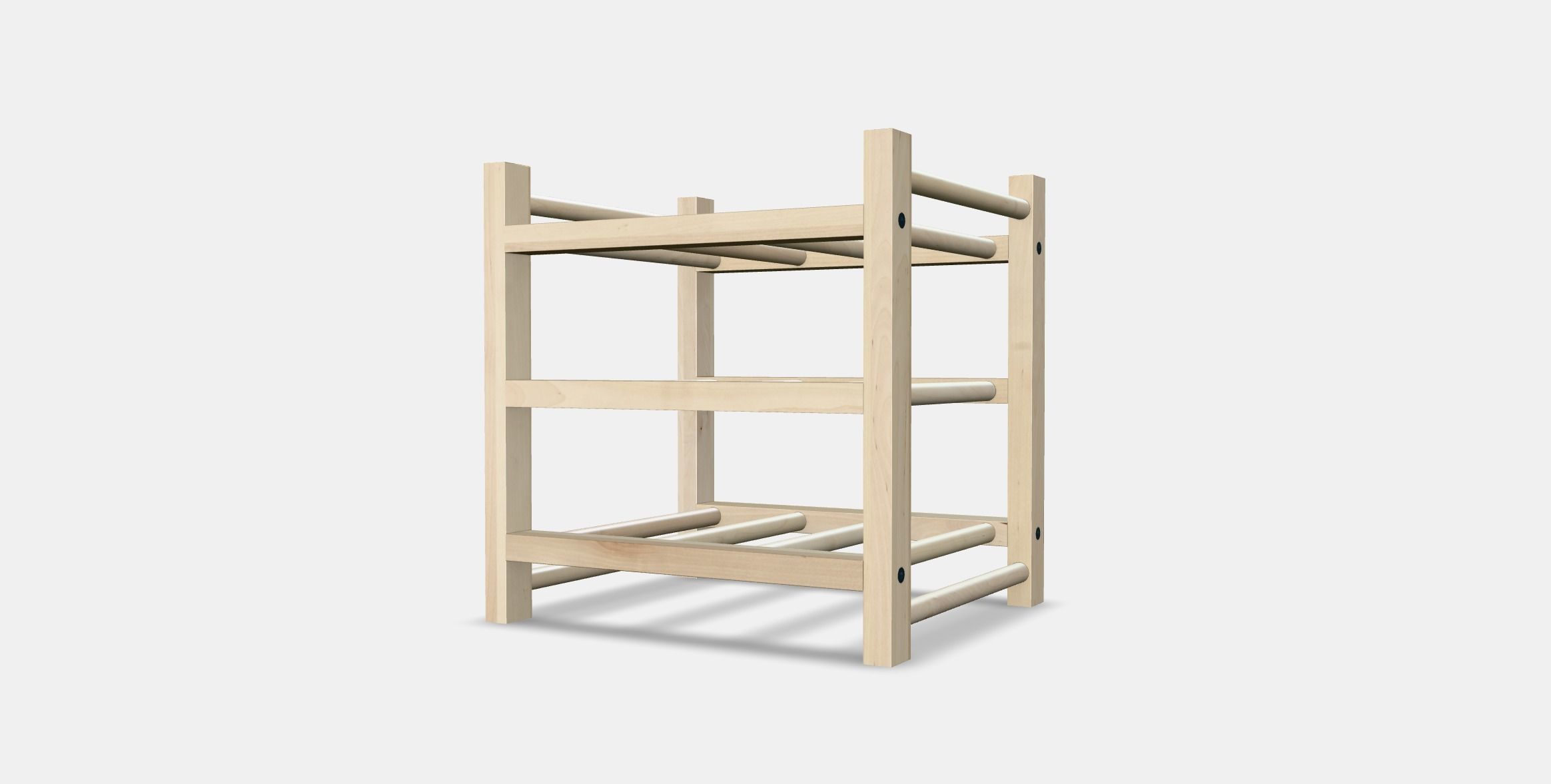 HUTTEN 9-bottle wine rack Low-poly 3D model_3