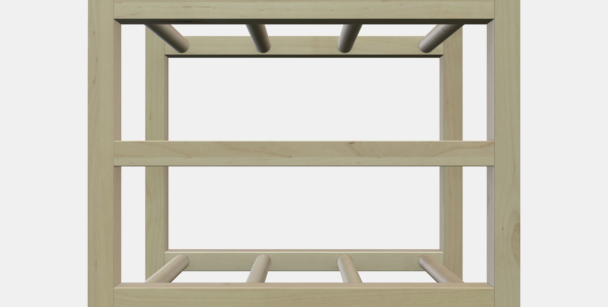 HUTTEN 9-bottle wine rack Low-poly 3D model_11