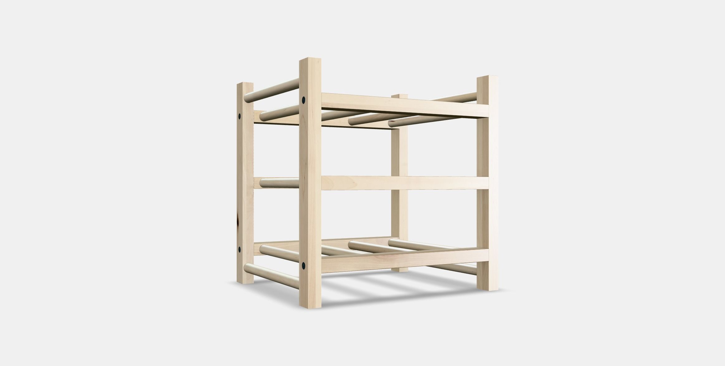 HUTTEN 9-bottle wine rack Low-poly 3D model_15