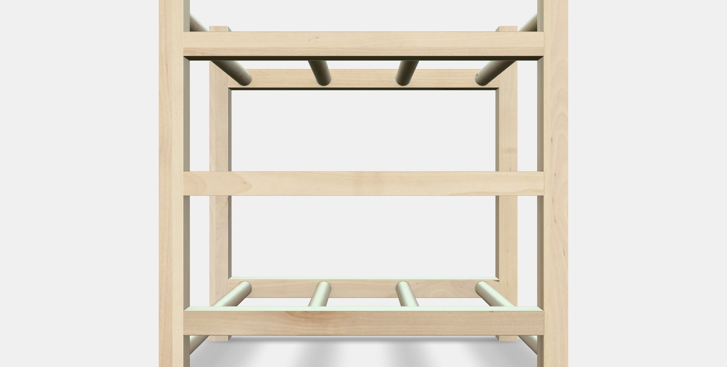 HUTTEN 9-bottle wine rack Low-poly 3D model_16