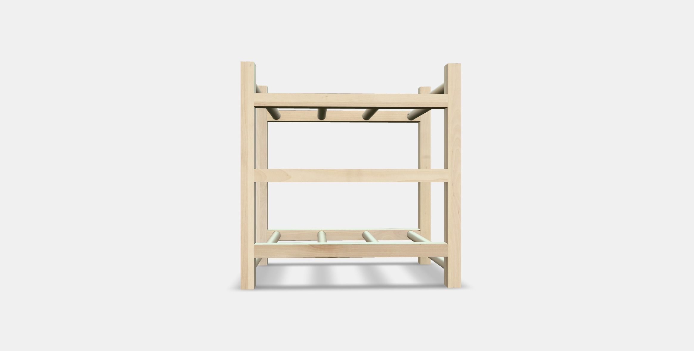 HUTTEN 9-bottle wine rack Low-poly 3D model_14