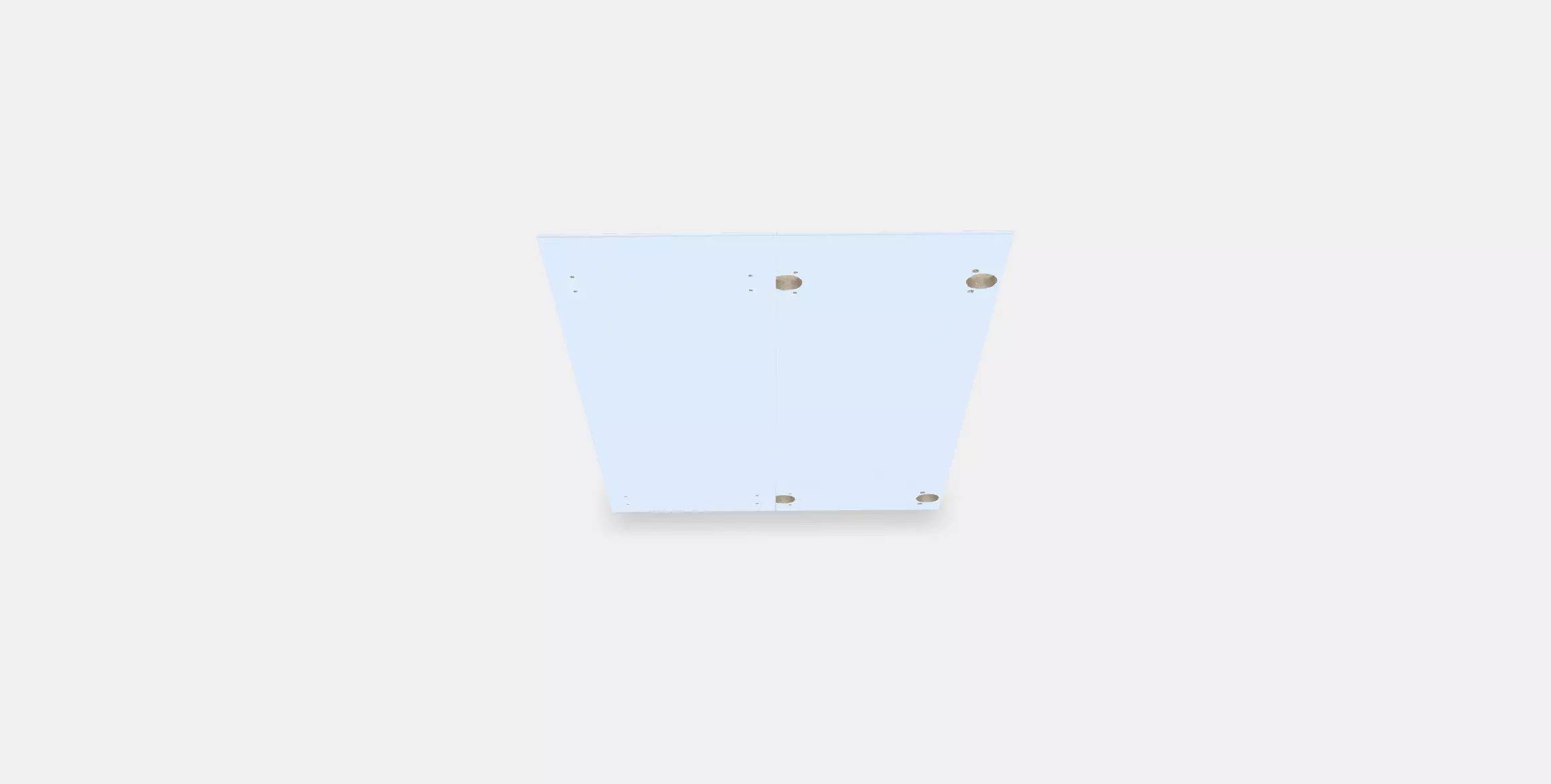 VOXTORP 2-p door f corner base cabinet set Low-poly 3D model_0