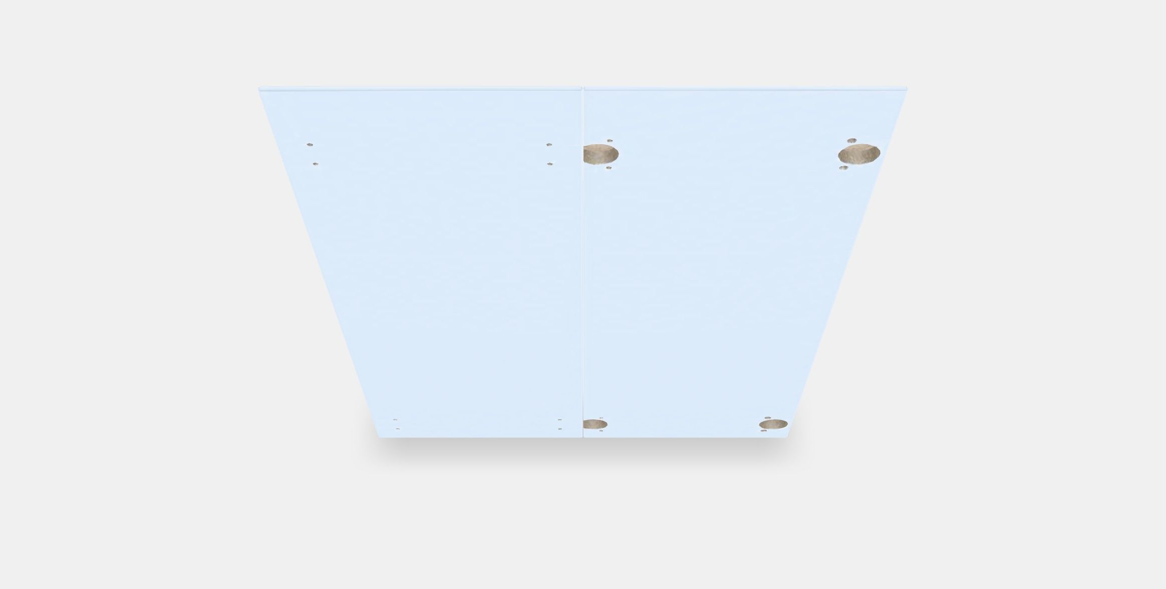 VOXTORP 2-p door f corner base cabinet set Low-poly 3D model_4