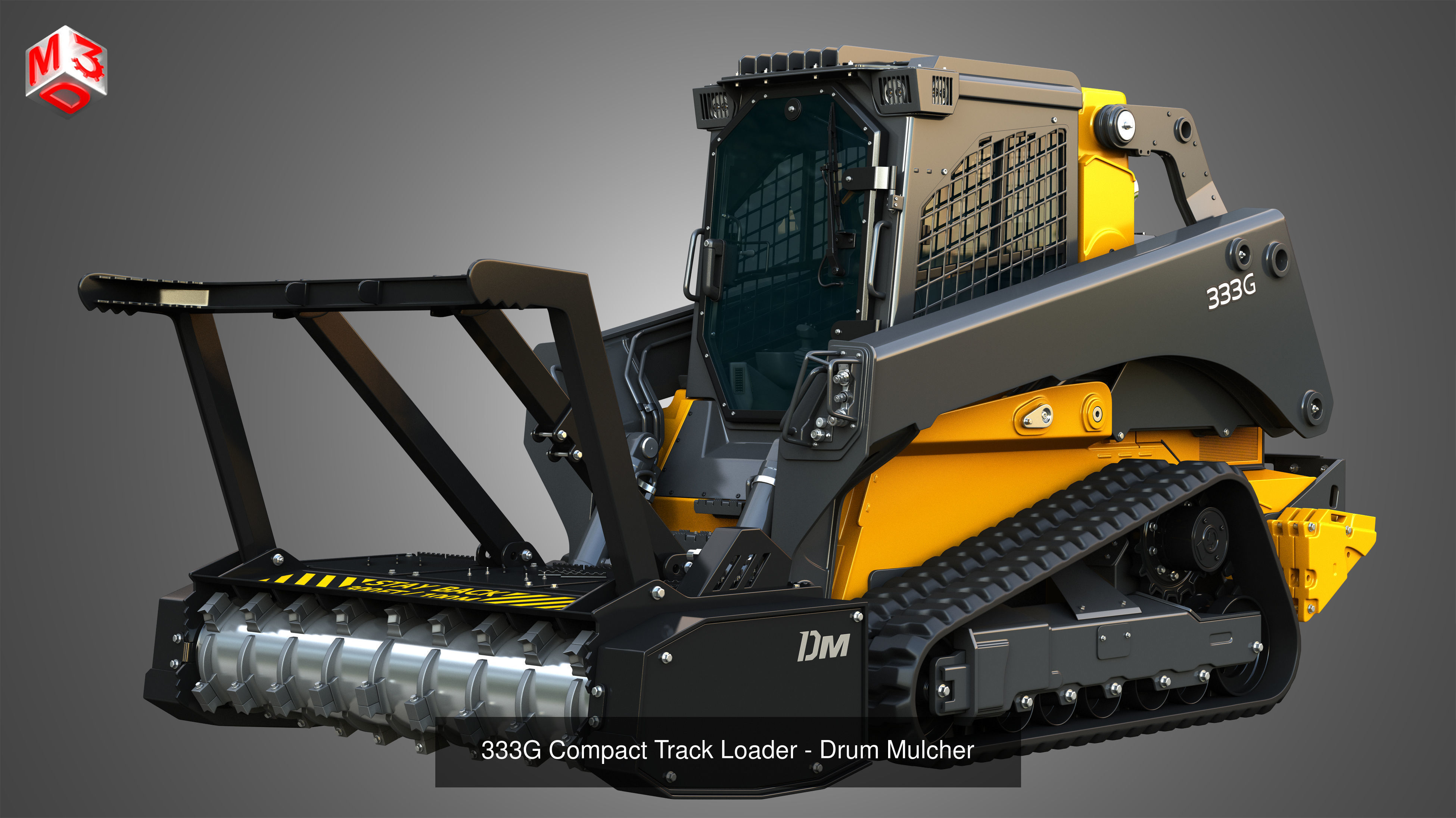 333G Compact Track Loader - 5 in 1 3D Model Collection_4