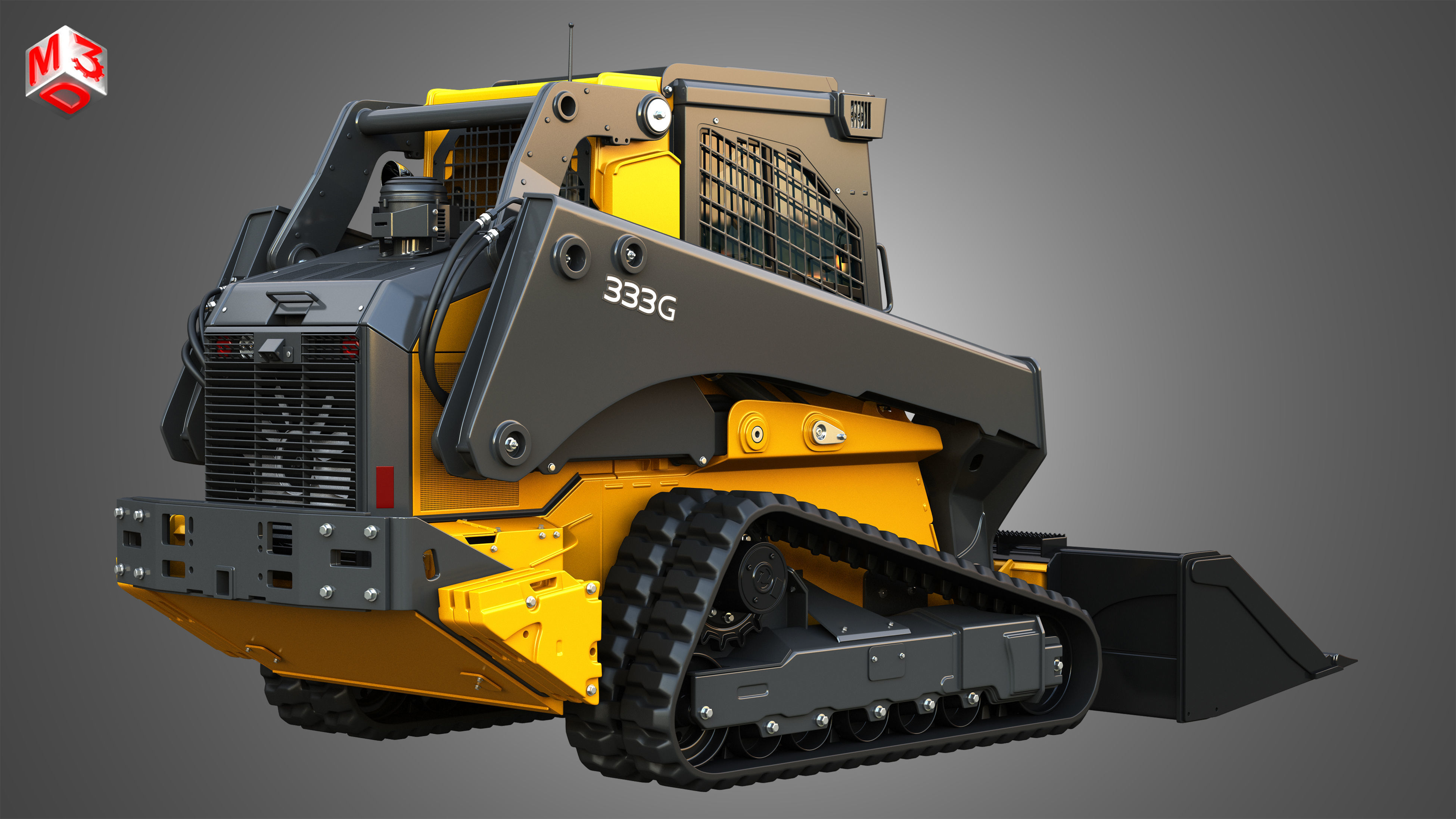 333G Compact Track Loader - 5 in 1 3D Model Collection_6