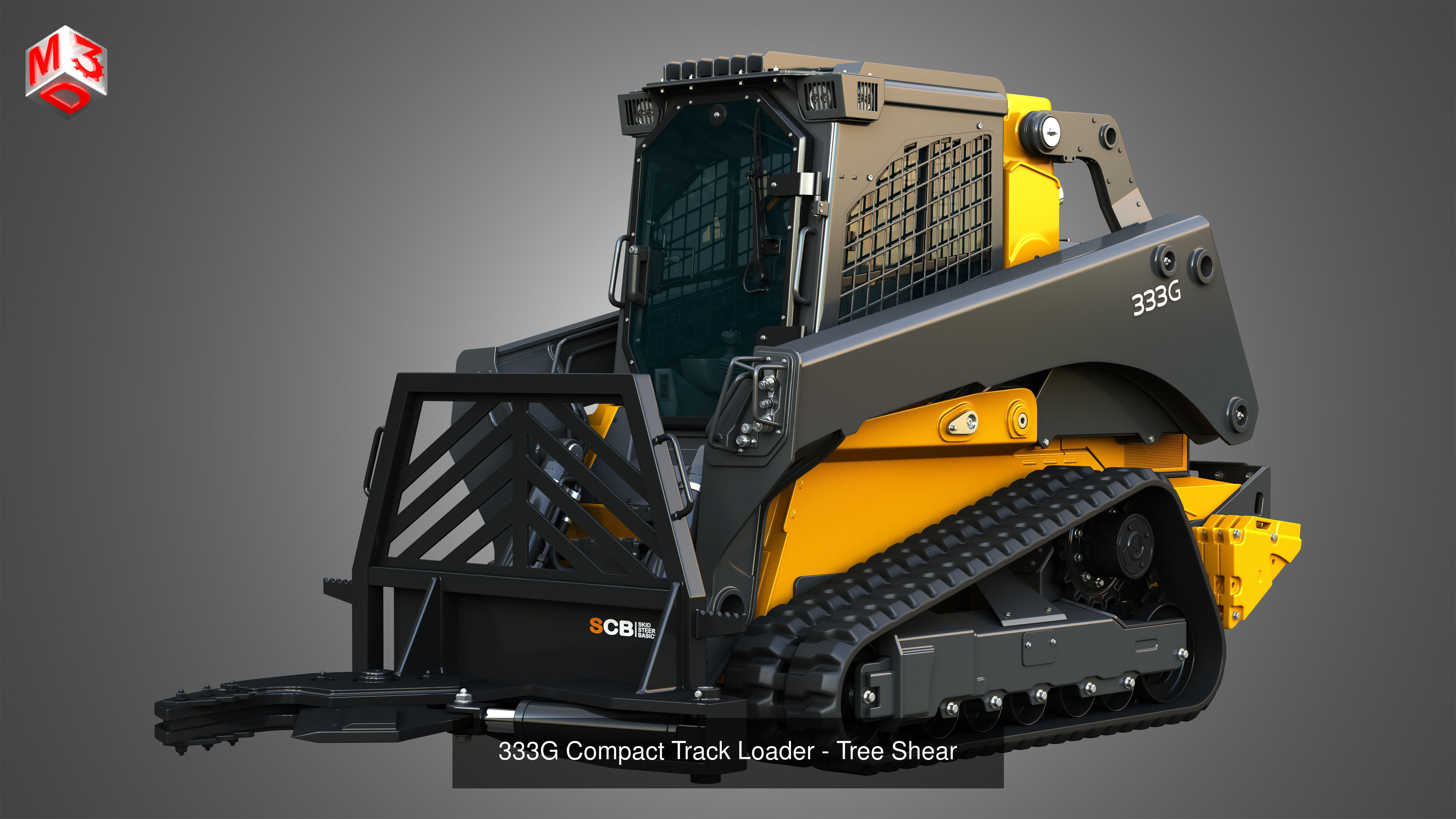 333G Compact Track Loader - 5 in 1 3D Model Collection_5