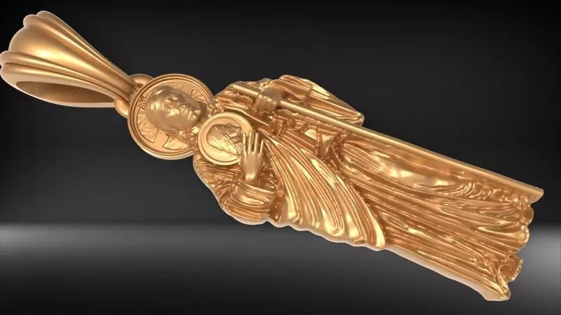 Saint Jude Thaddeus Pendant Necklace Charm Bracelet Jewelry 3D print model_0