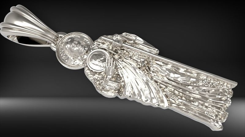 Saint Jude Thaddeus Pendant Necklace Charm Bracelet Jewelry 3D print model_17