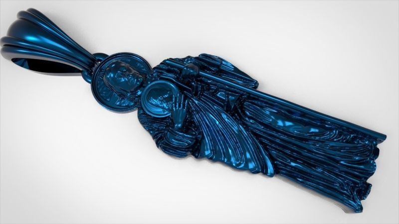Saint Jude Thaddeus Pendant Necklace Charm Bracelet Jewelry 3D print model_20