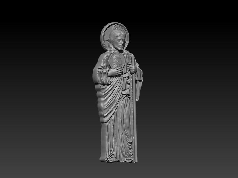 Saint Jude Thaddeus Pendant Necklace Charm Bracelet Jewelry 3D print model_21