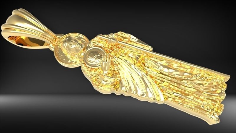 Saint Jude Thaddeus Pendant Necklace Charm Bracelet Jewelry 3D print model_7