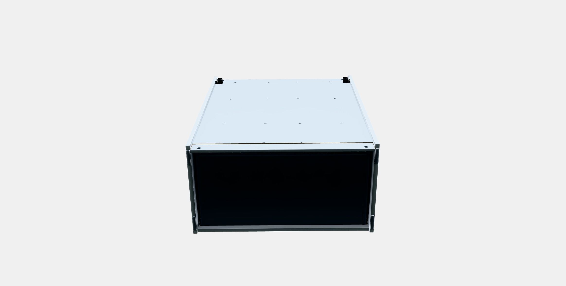 BERGIG bookcase with storage Low-poly 3D model_7