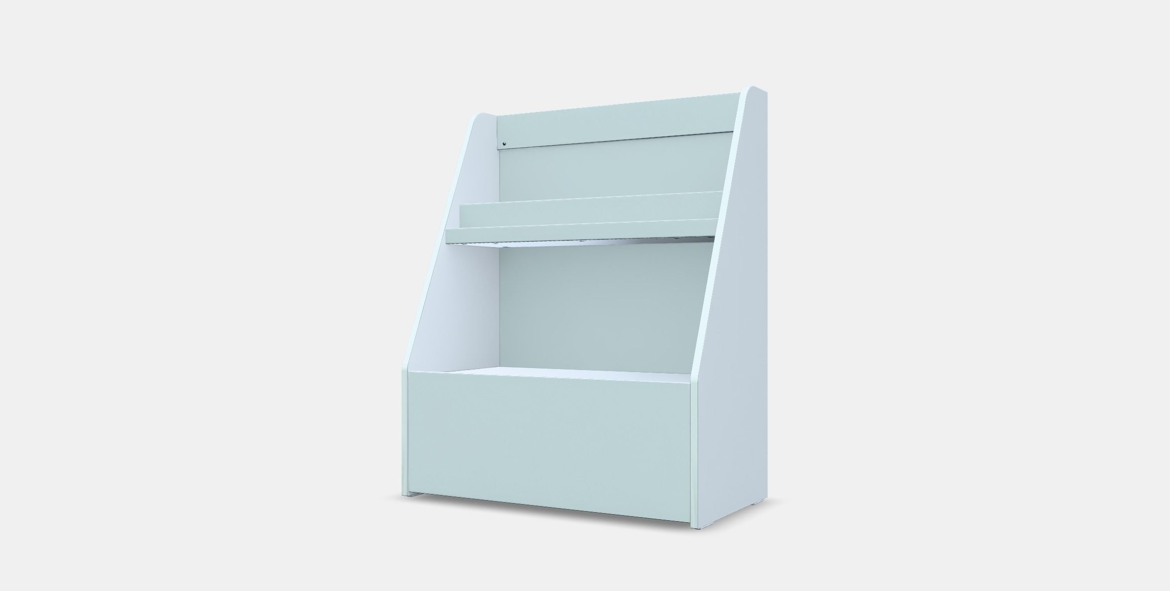 BERGIG bookcase with storage Low-poly 3D model_12