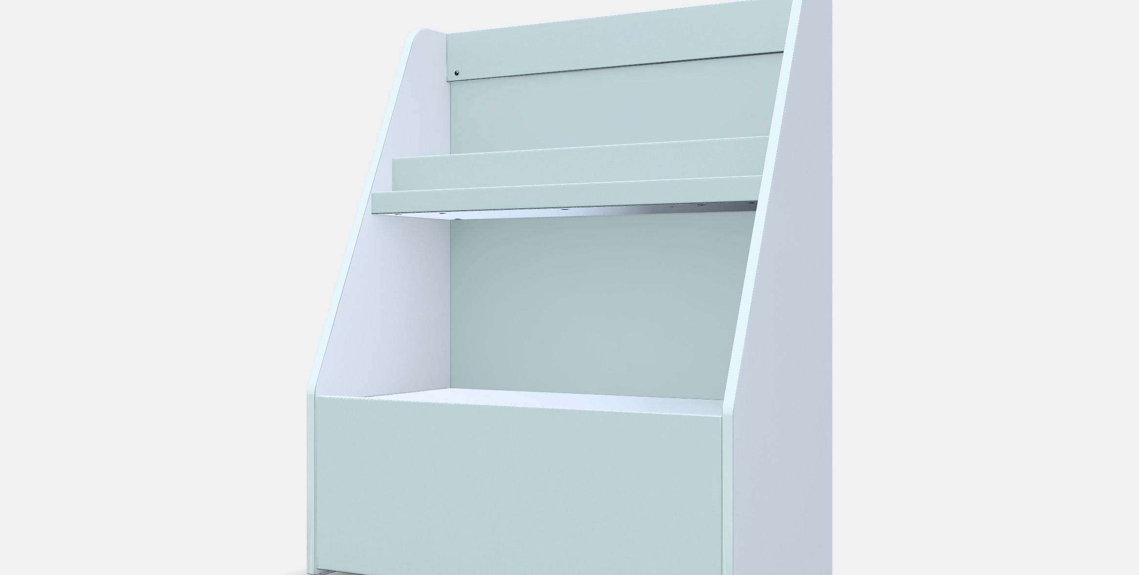 BERGIG bookcase with storage Low-poly 3D model_13