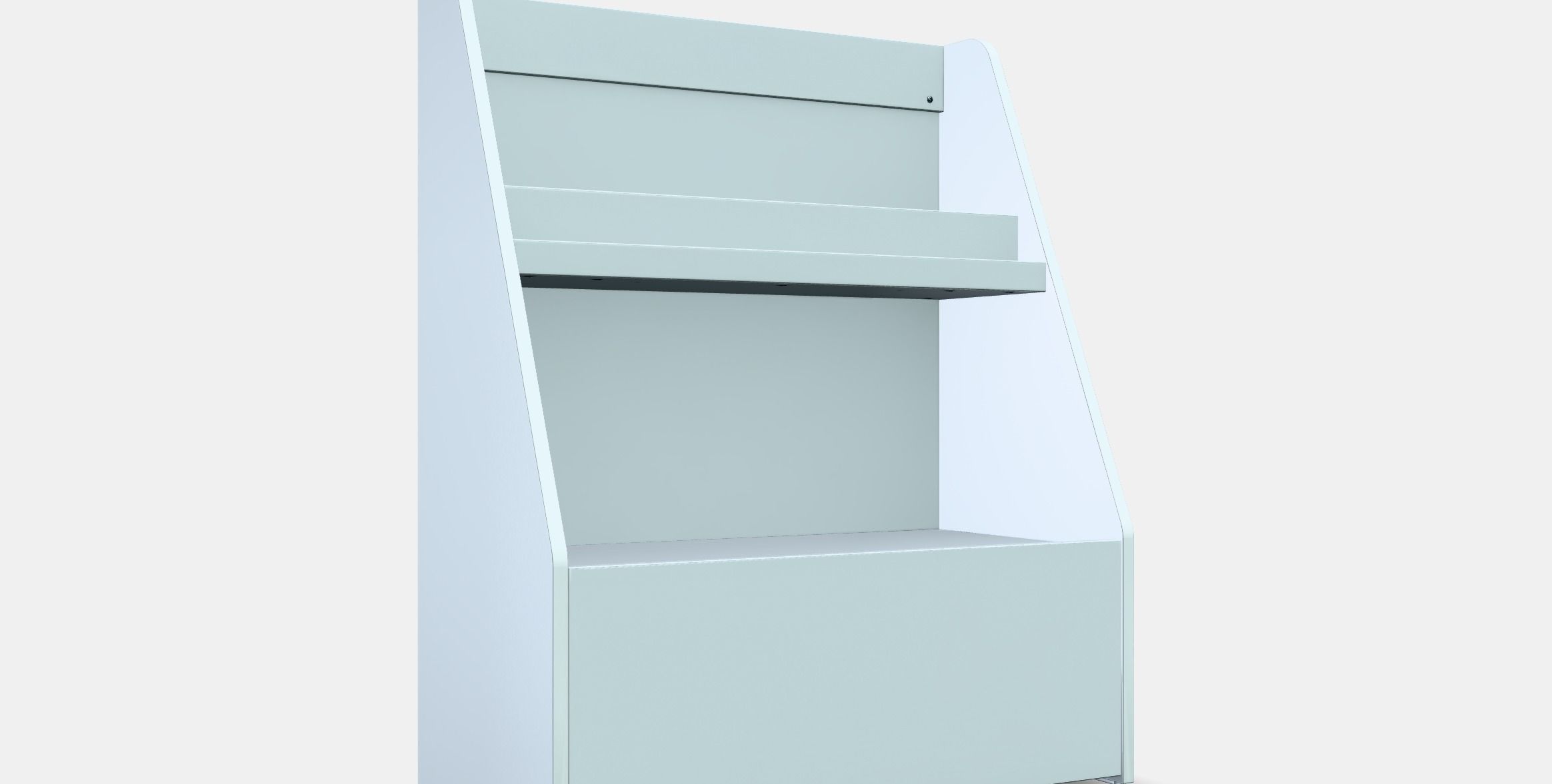 BERGIG bookcase with storage Low-poly 3D model_9