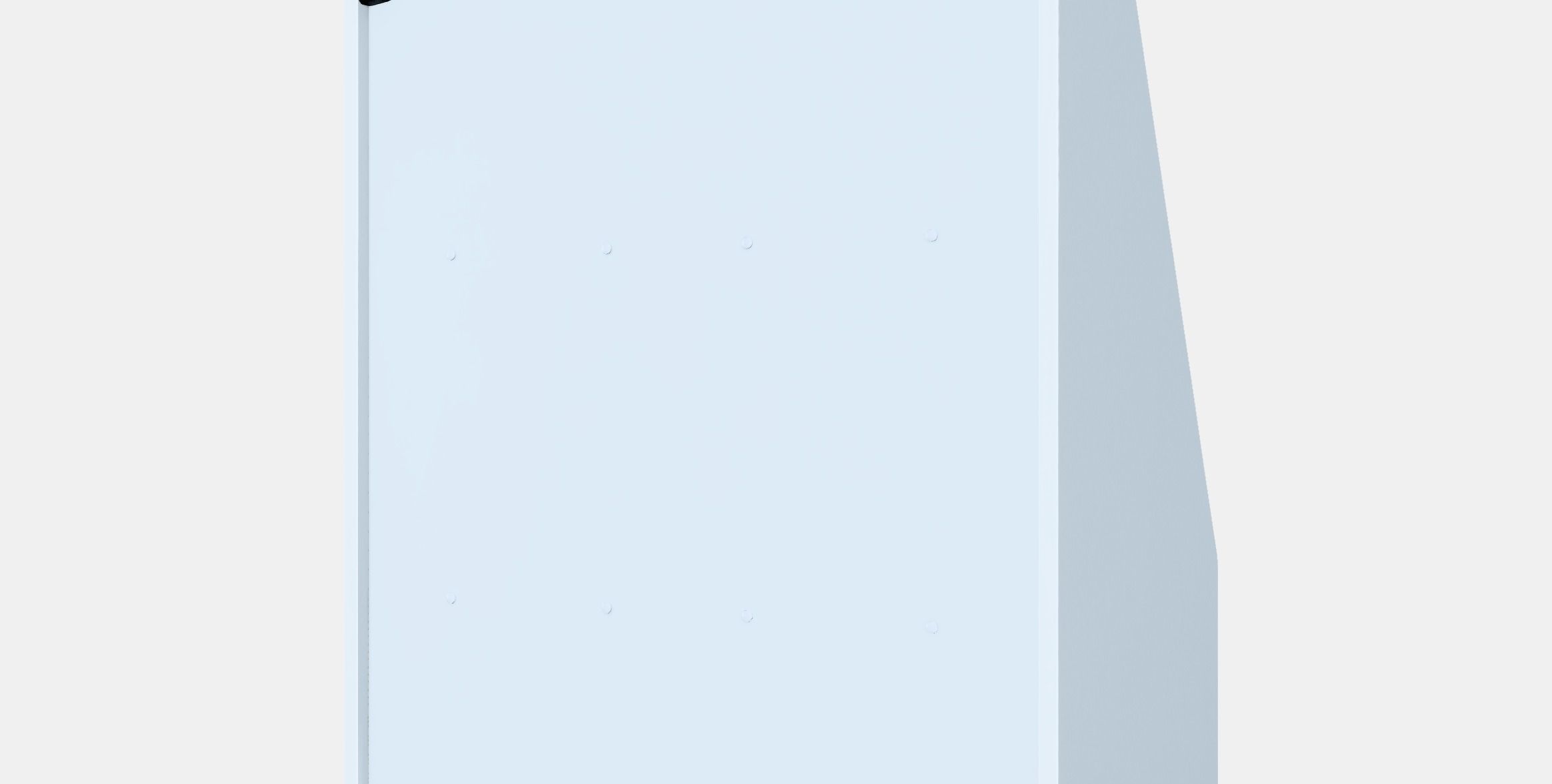 BERGIG bookcase with storage Low-poly 3D model_6