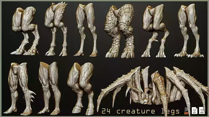 24  Creature Monster Demon Legs 