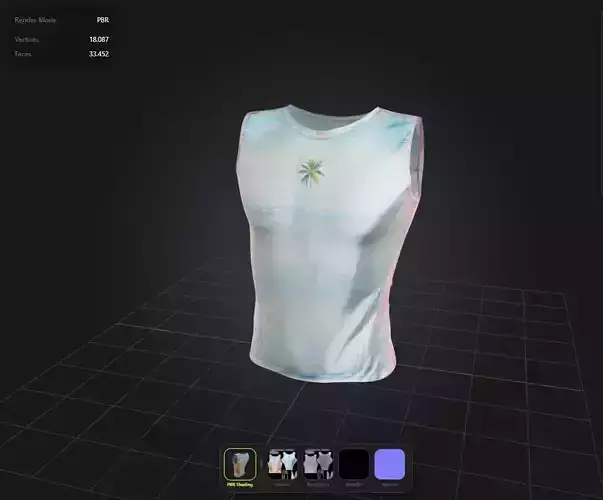 Male tank tops Summer PBR 4K