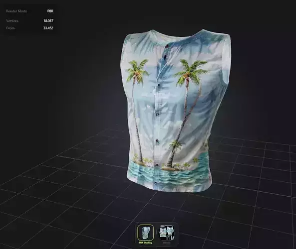 Male tank tops Summer PBR 4K