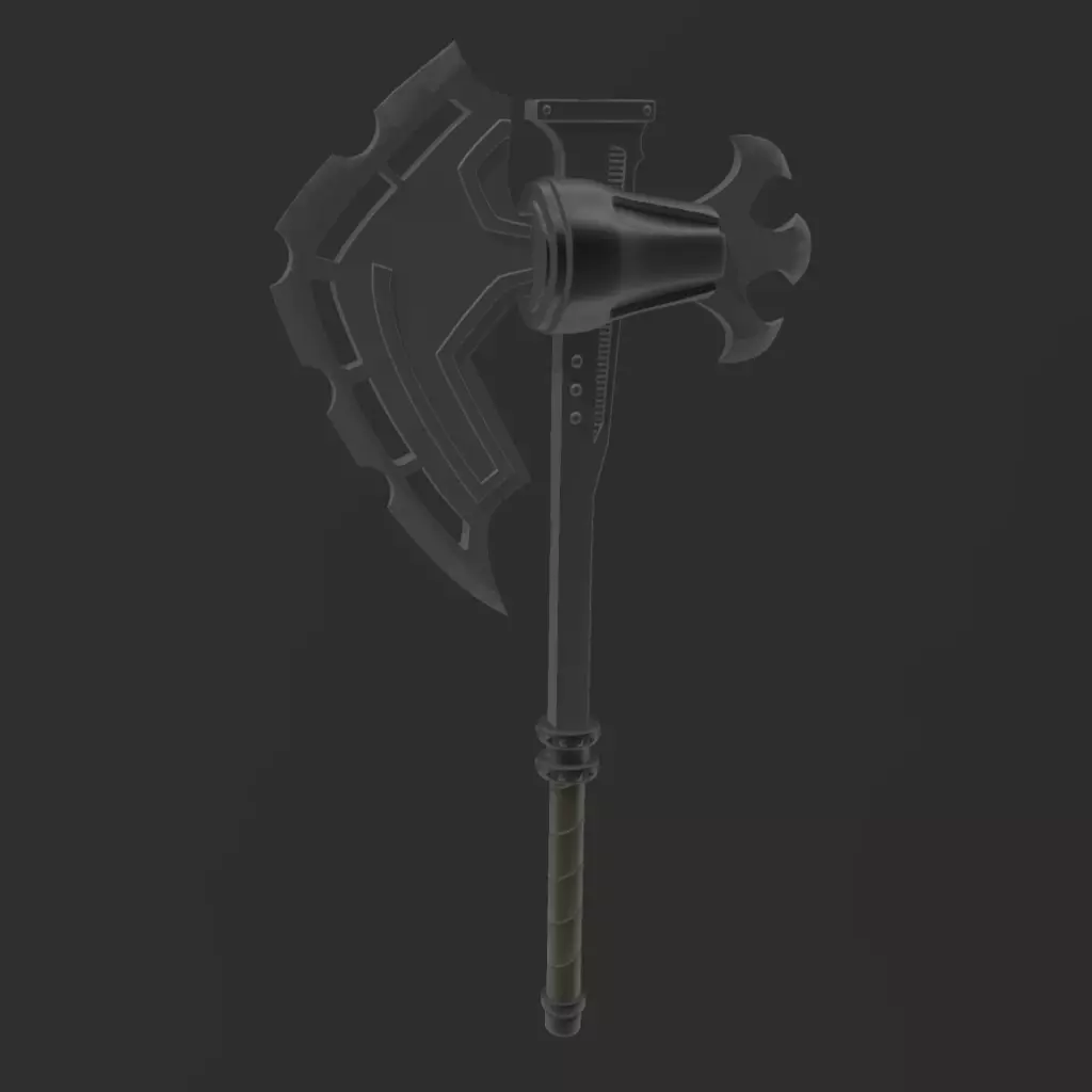 Overlord Albedo Bardiche Axe 3D print model