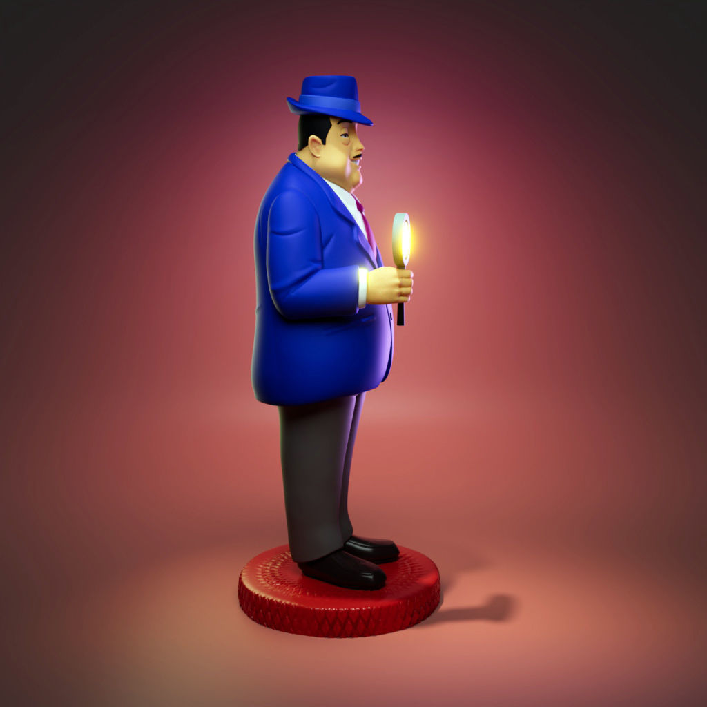 Mr Charlie Chan 3D print model_2