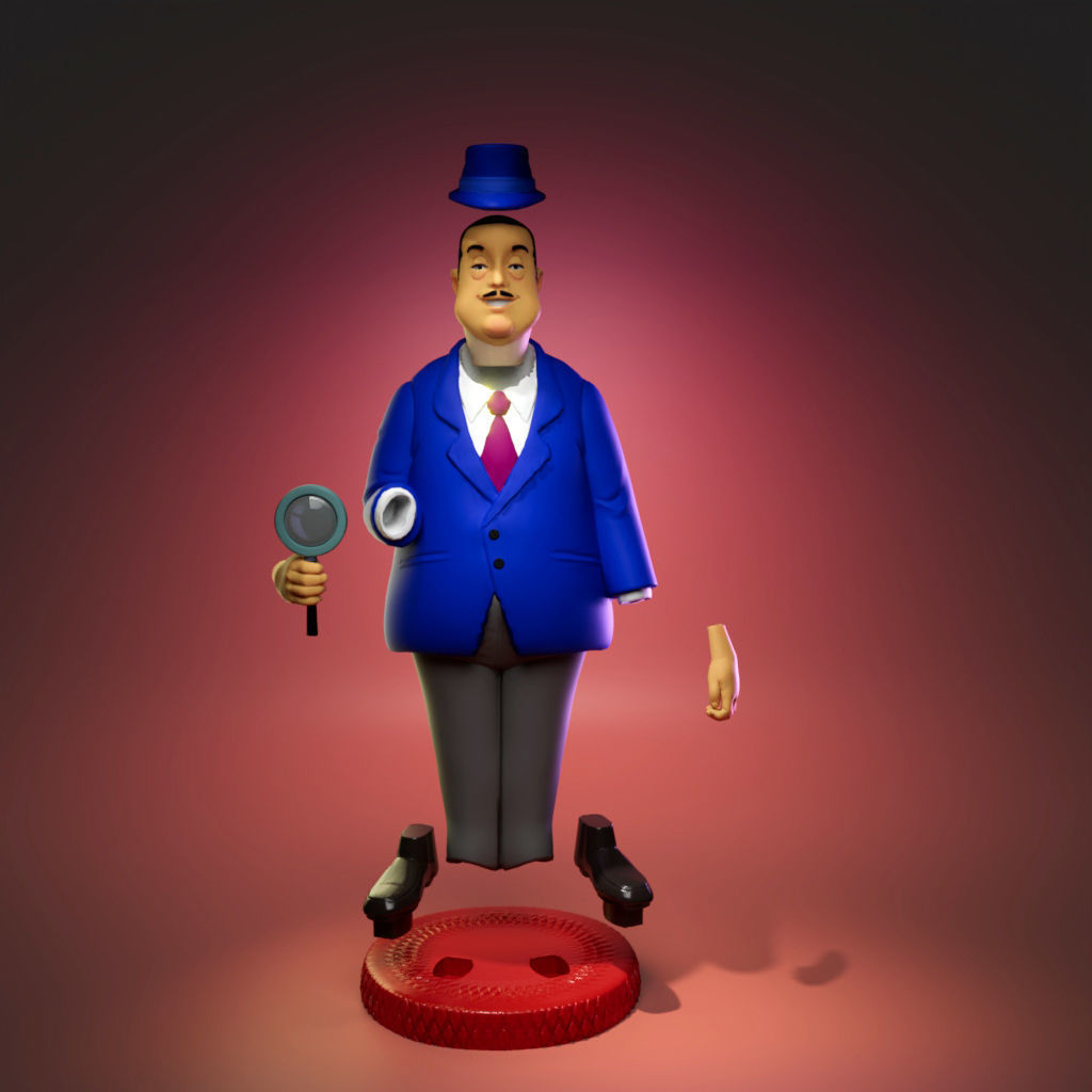 Mr Charlie Chan 3D print model_6