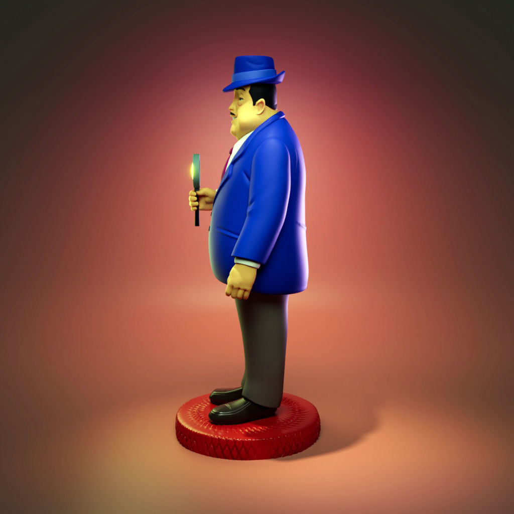 Mr Charlie Chan 3D print model_4