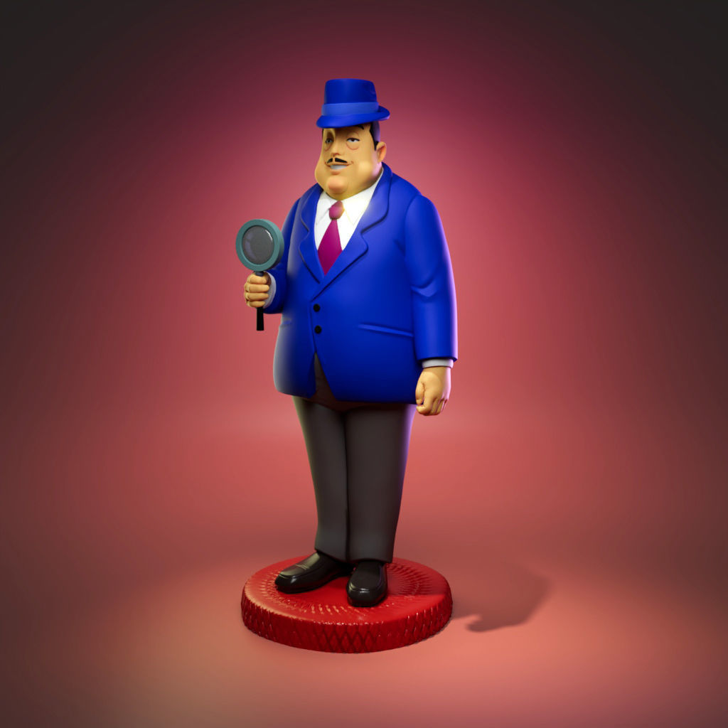 Mr Charlie Chan 3D print model_5