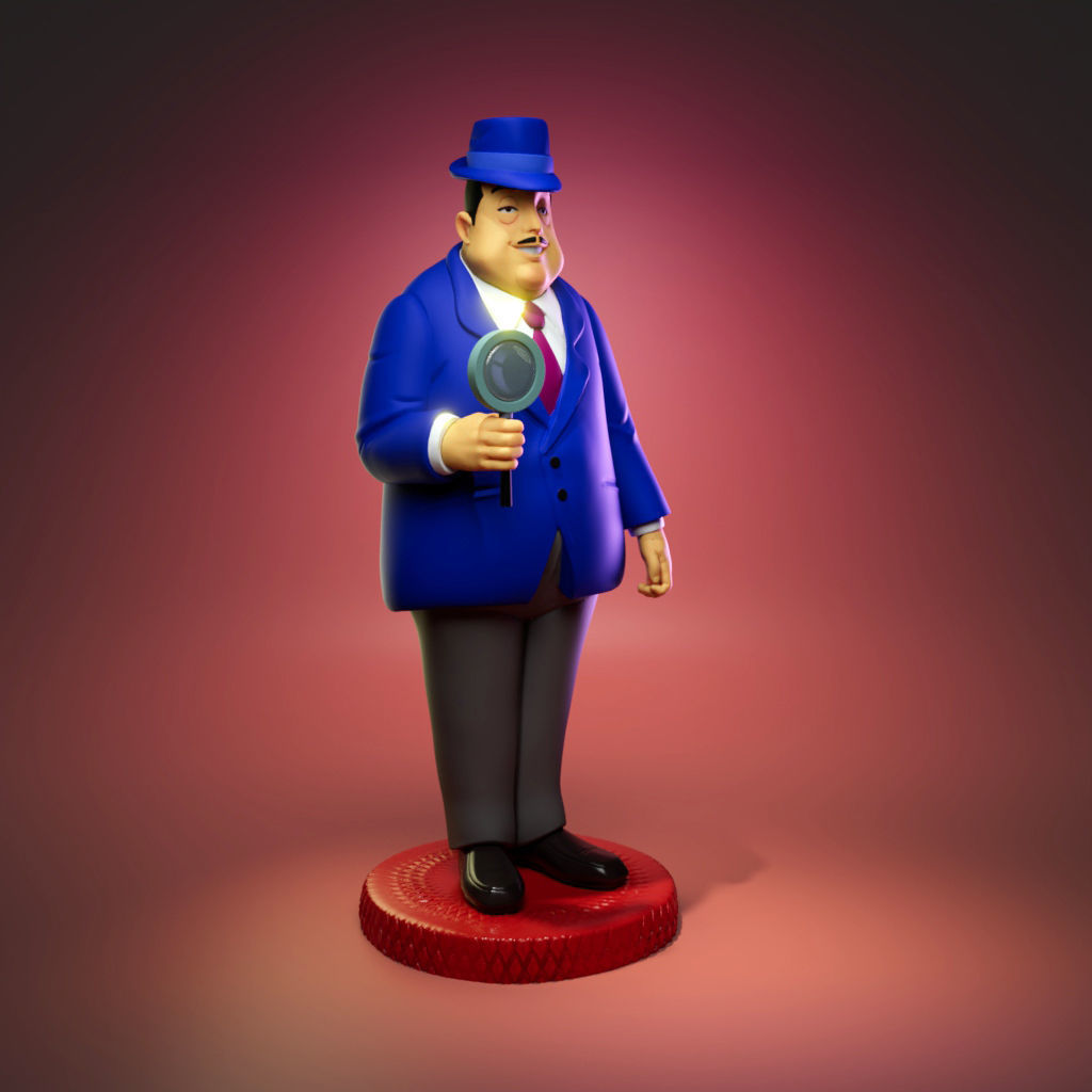 Mr Charlie Chan 3D print model_1