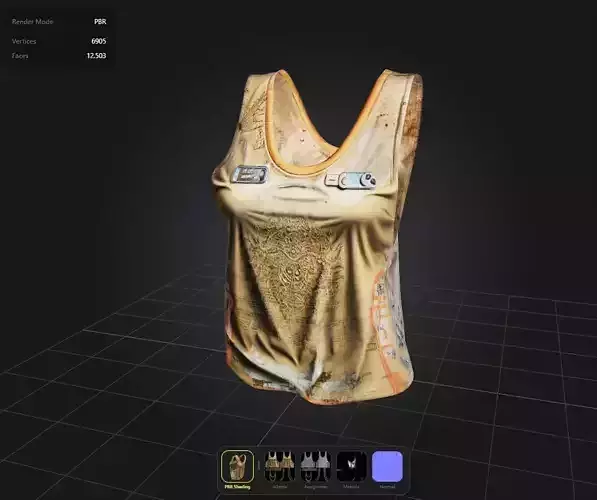 Postapocalyptic Shirt PBR 4K