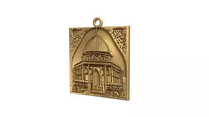dome of the rock mosque pendant -02