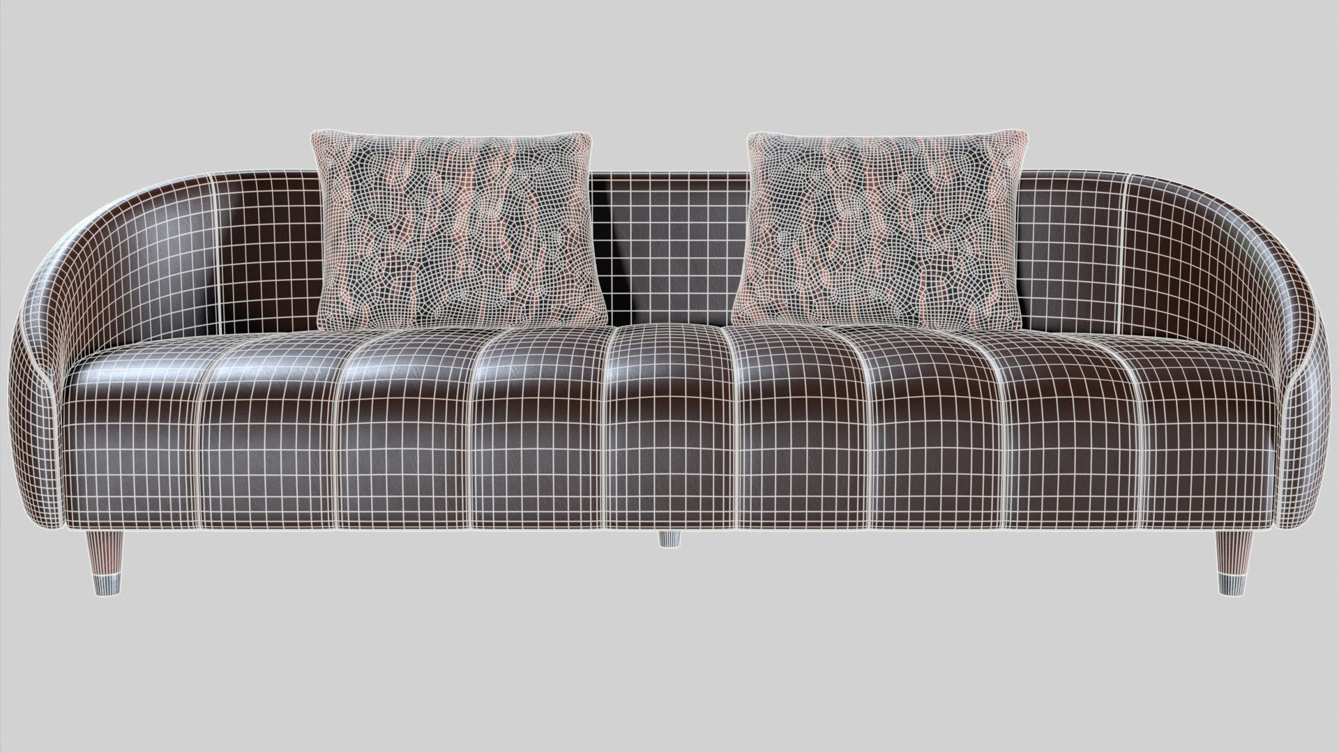 leather sofa 3D model_5
