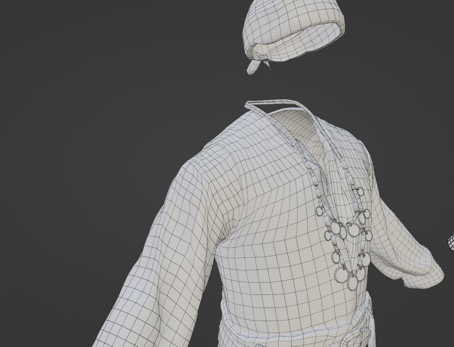 Pirate Clothes- First Mate  Low-poly 3D model_13