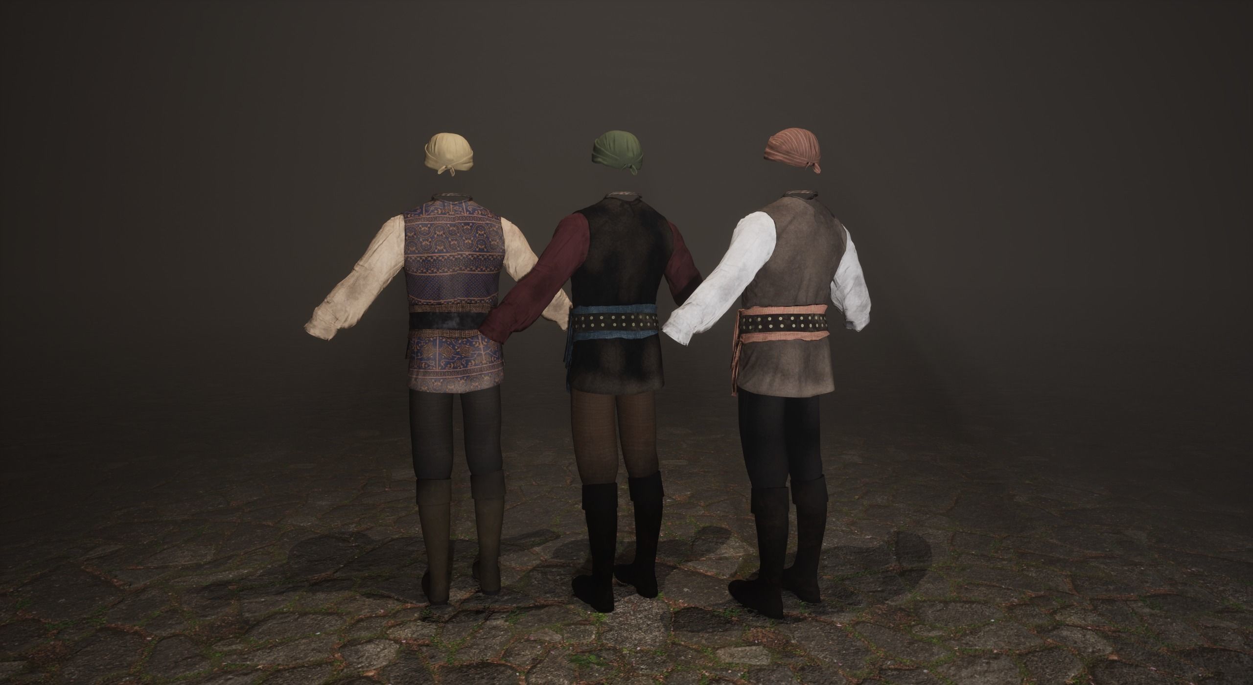 Pirate Clothes- First Mate  Low-poly 3D model_3